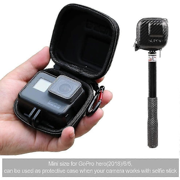 Mini Bärväska för GoPro Hero 9/8 Black, Hårt Fodral Reseportfölj Kompatibel med GoPro Hero 9/8/7/6/5 Black