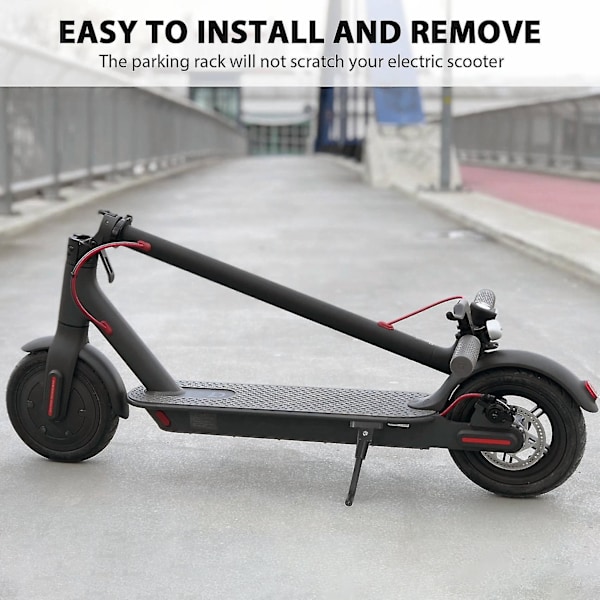 Scooterparkering Stativ Kickstand För M365 Elsparkcykel Tillbehör Tripod Svart