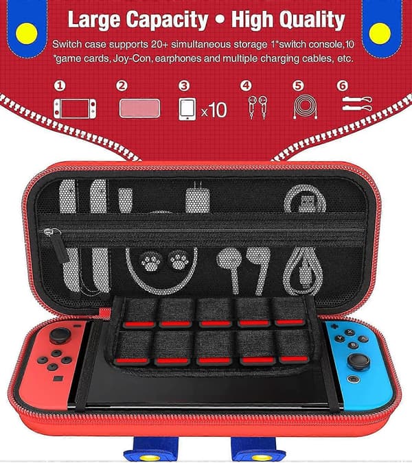 Switch Etui til Nintendo Oled, Beskyttende Hårdt Etui til Opbevaring af Switch