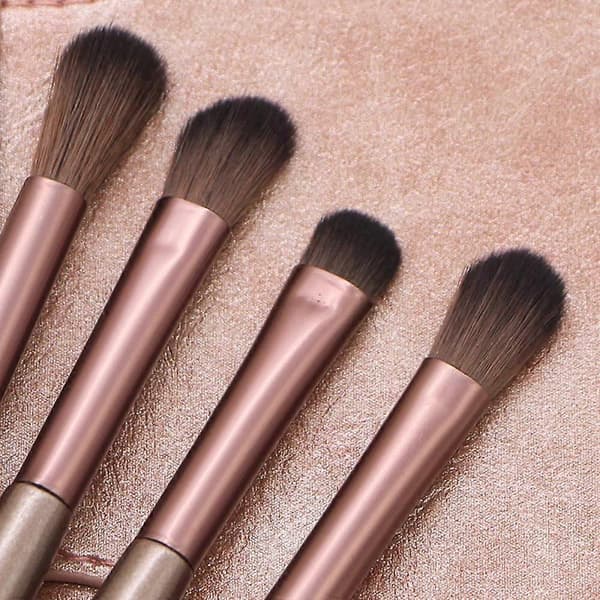 4 st Sminkborstar Set Ögonskuggsborste Ögonmakeupverktyg (Rosa)