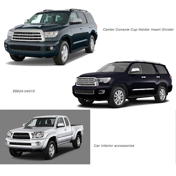 Auton keskikonsolin mukitelineen jakaja 55604?04010, korvaa mallit Sequoia 2008?2018