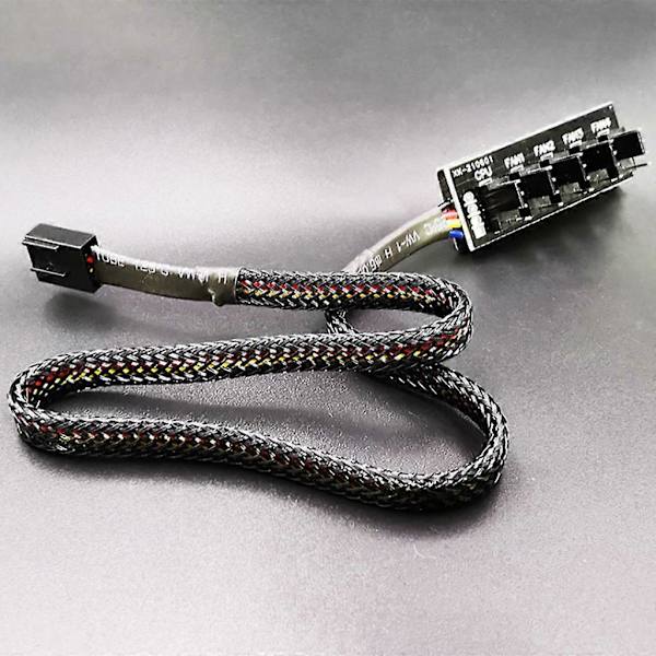 Chassis Blæser Hub CPU Køling 5 Port 4 Pin PWM Controller Multiple Punkter+Kabel
