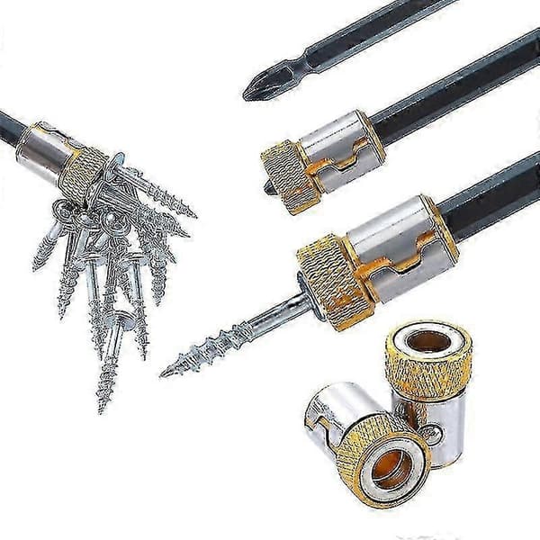 Multifunksjonell Magnetisk Ring, for 6,35 mm Skrutrekkerbits, Avtakbart Stål?