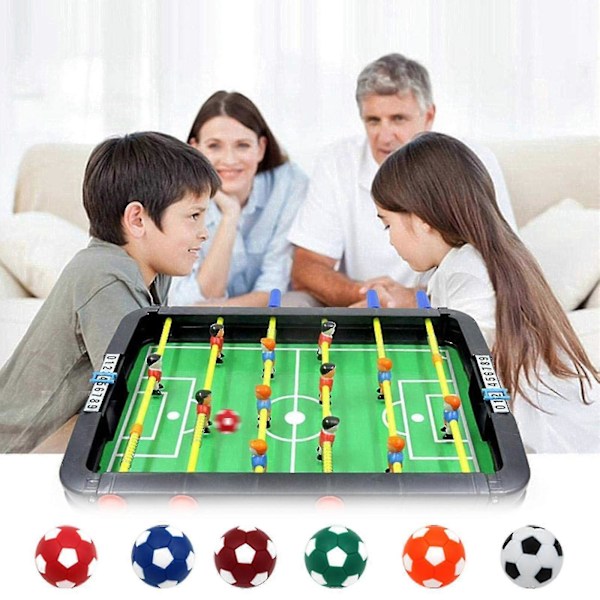 Bordfodbold 6 stk. Bordfodboldbolde 32mm Mini Fodboldbolde Udskiftning til Bordfodboldspil Tilbehør