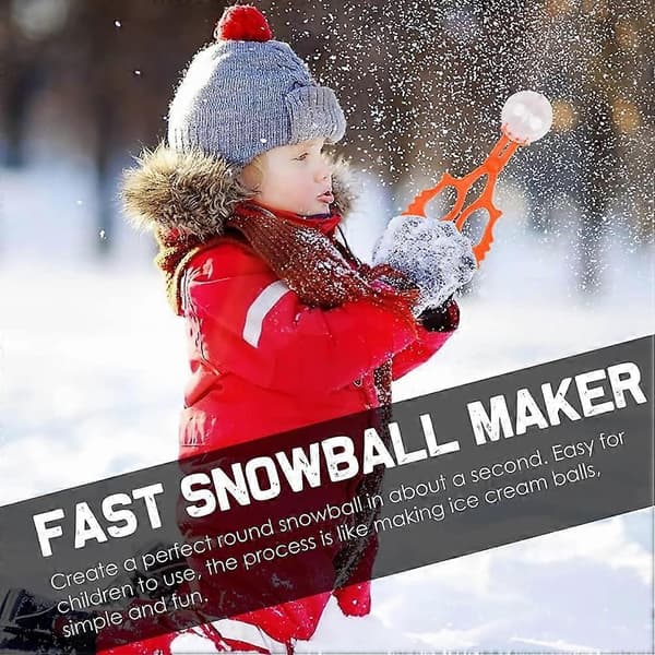 Set med 3 snöbollsklämmor för barn