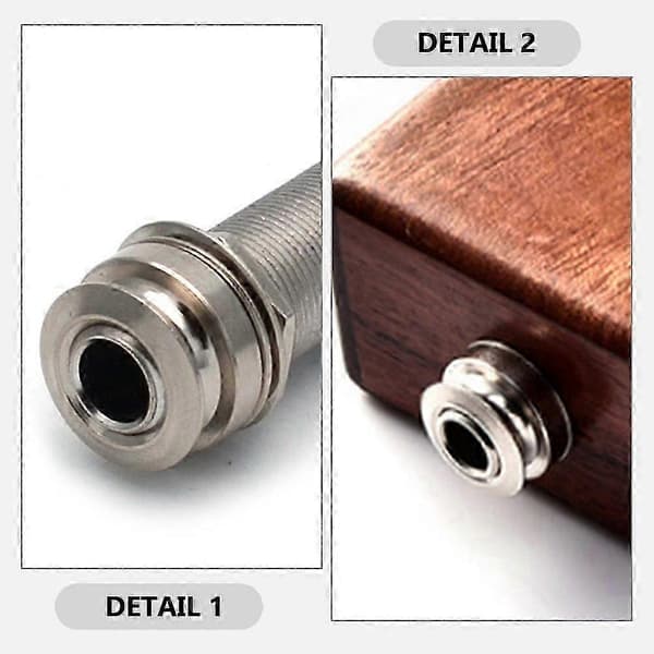 2 stk. Pickup Tail Pin Caps Endpin Tip Strap Knapper Erstatning Gitar Tilbehør