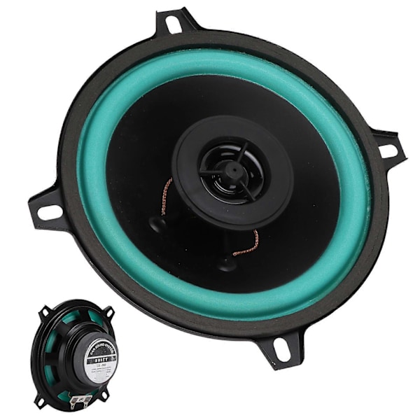 Auton pyöreä koaksiaalikaiutin HiFi 5 tuumaa 12V 60W Kaksoislähtö Suuri herkkyys Universaali