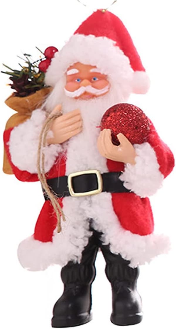 Julemandsfigurer, 20 cm stående julemandsfigur, julepynt