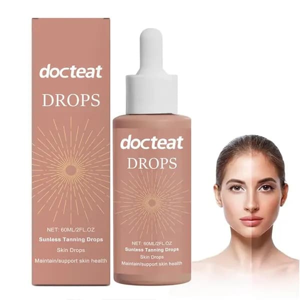 Self-Tanning Drops, Self-Tanner for Body and Face, No Sun Damage (1 Bottle)
