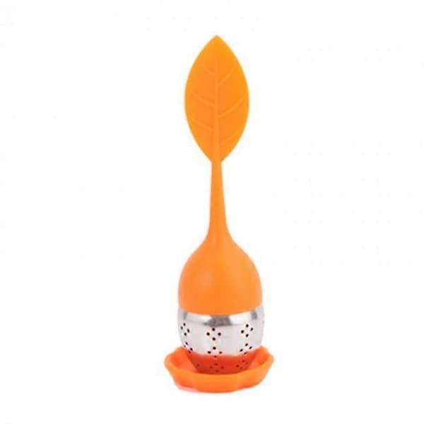 Tesil / Te-sil - Tehållare av silikon och rostfritt stål Orange