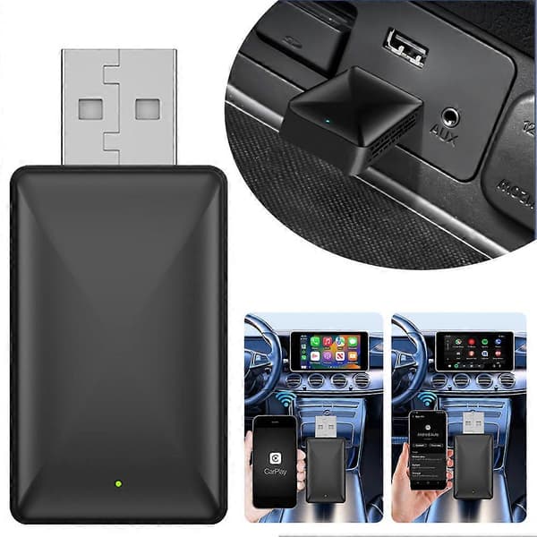 2 i 1 Kablet til Trådløs Tilslutningsboks Androids Auto 2 i 1 Smart USB-dongle til Køretøjer Biler