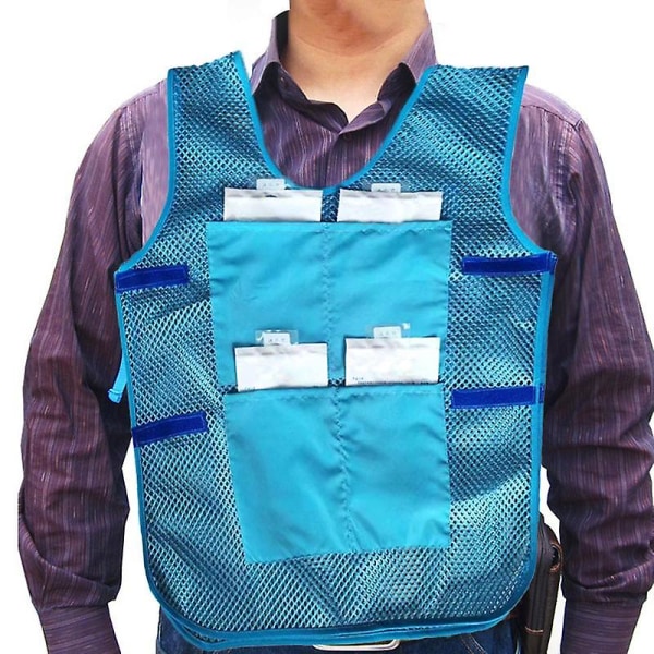 Ice Pack Vest Kesä hengittävä jäähdyttävä mesh liivi taskuilla Kannettava  kylmäliivi kalastukseen Juoksupyöräilyyn Uudelleenkäytettävä jääliivi b0f1  | Fyndiq