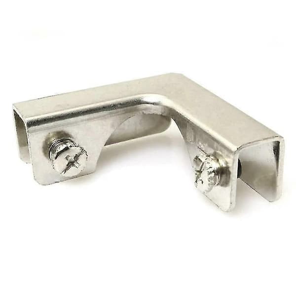 4 stk. L-formede glasfastgørelsesklemmer 2-vejs glas til 6-10 mm møbelhardware glastilbehør