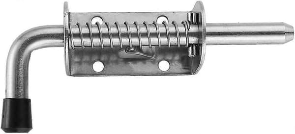 2 Portlåse, Rustfrit stål, 128 mm, Sølvfarvet