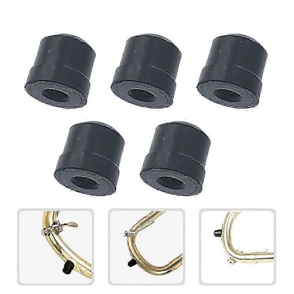 5 stk. Trombone Slide Gummi Endestykke Trombone Bumpers Trombone Beskyttelse Trombone Reparasjonsverktøy