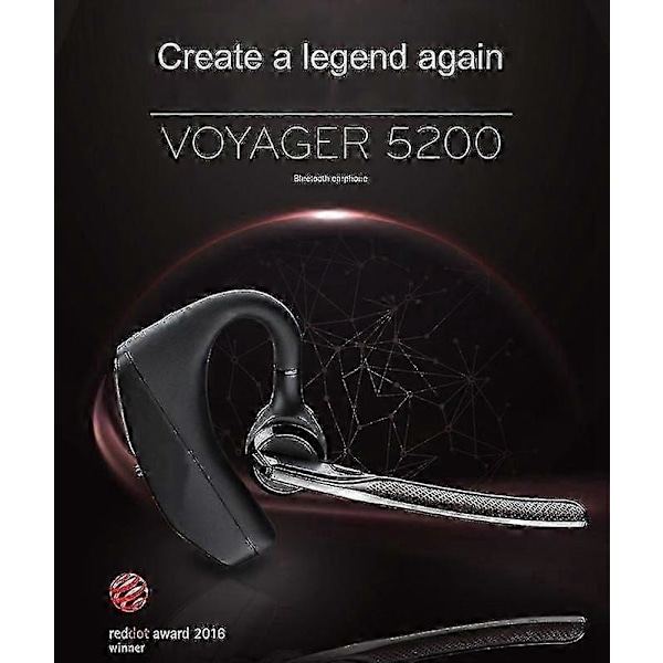 V8 V9 5200 Bluetooth-headset, affärsmodell, lång standbytid, stereo, bilkörning, sport, 5.0 trådlös