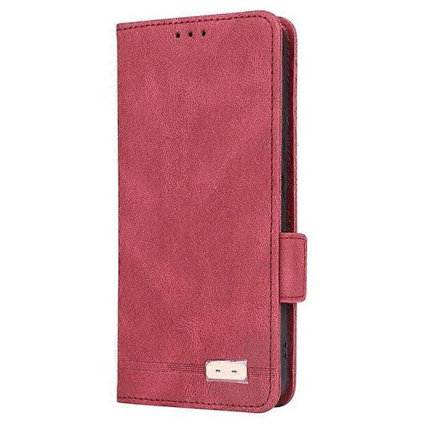 Kompatibelt Läderfodral Plånboksfodral med Hårdvarudekor för Xiaomi Poco X6 Pro 5G / Redmi K70E 5G Pink