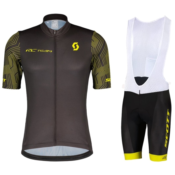 SCOTT Pyöräilypaidat Kesä Pyörävaatteet Set MTB maillot Miesten Lyhythihaiset Pyöräilypaidat Ropa Ciclismo Ratsastushousut Auburn Asian size - S