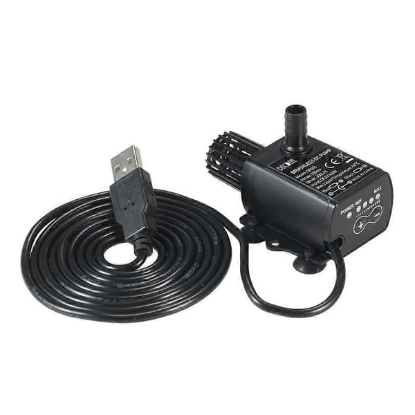 Mini Borstlös Vattentät DC5V Fontän Akvarium Dränkbar Oljevattenpump