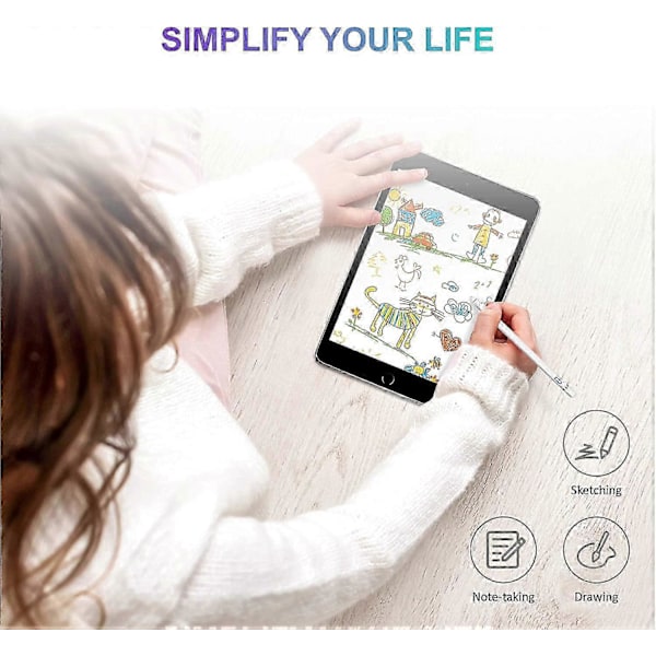 2 stk. aktiv stylus for berøringsskjerm, egnet for iPad stylus kompatibel med iOS og Android universell aktiv kapasitiv penn Apple stylus mobi
