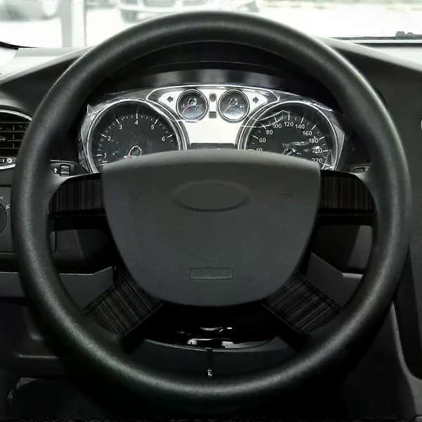 Rustfrit stål bilrat dekorationsdæksel trim mærkat til Ford Focus 2 MK2 2005 - 2011 tilbehør 4 stk
