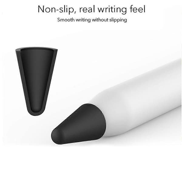 Pen Tip Cover Cylindrisk Hætte Stylus Til Touchscreen Sort 8 Stk