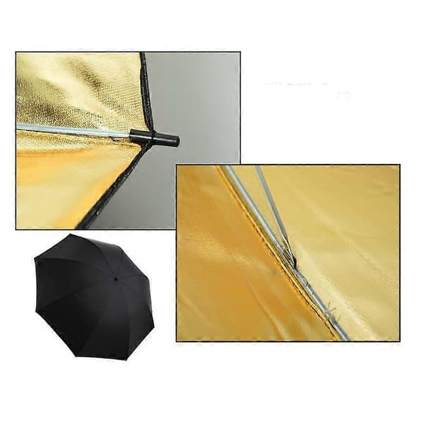 Profesjonell Blits Paraply - Gullreflektor for Fotostudioer