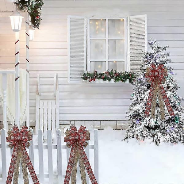 Julgransstjärna, stor snöflinga Julgransrosett bd
