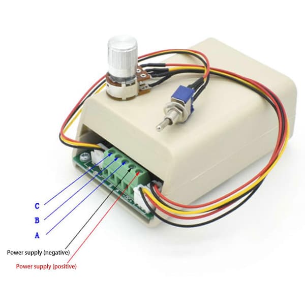 DC5-36V BLDC Trefaset Sensorløs Børsteløs Motor Hastighetskontroller Regulator