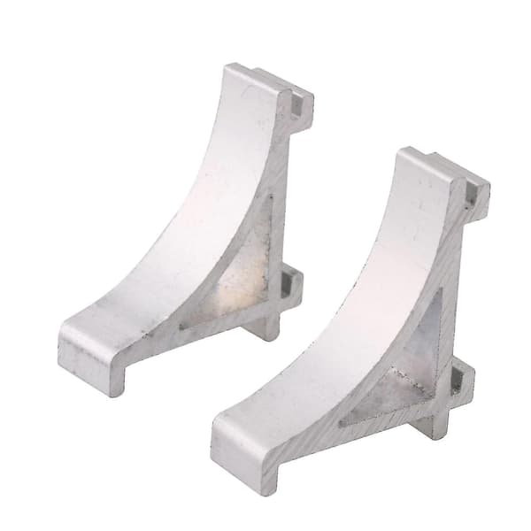 10 stycken 2,3 cm aluminiumlegering silver kylskåpshyllstödshäckar