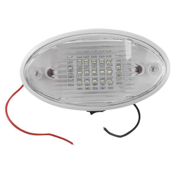 12V LED-lampa med strömbrytare Husvagn Husbil Båt Markis Vit