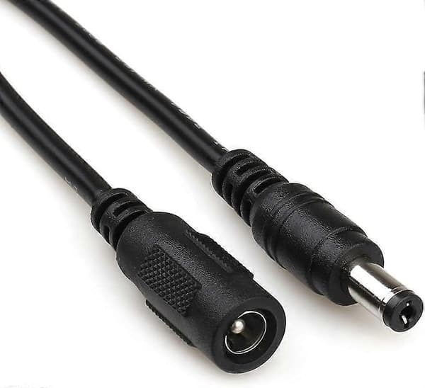 CCTV 5m (16.4ft) 2.1x5.5mm DC 12V Förlängningskabel för CCTV Säkerhetskameror IP-kamera DVR Standalone (4-pack)