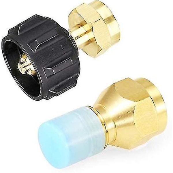 Propan Påfyllningskoppling Adapter Universal För Propan Gastank Cylinder Pol & Qcc Ventil Enkel Påfyllning Till 1lb Flaska