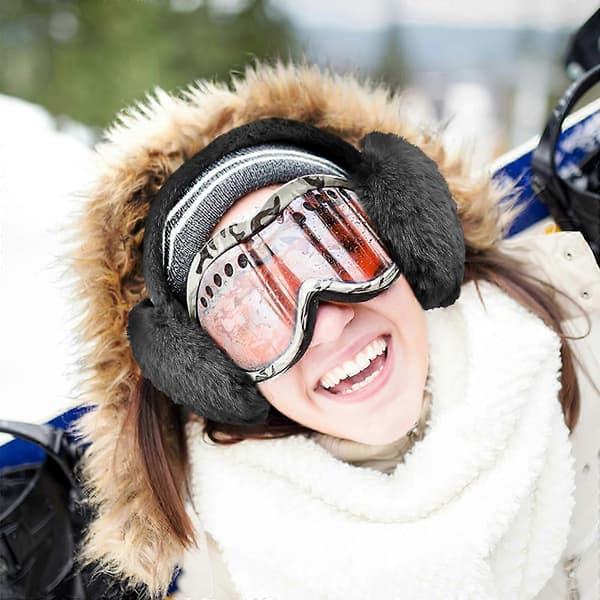 2 st Öronmuffar Vinter Öronvärmare Dam Öronmuffar Vinter Plysch Öronmuffar För Vinter