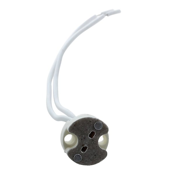2023-15 stk. Hvid Mr16 Gu5.3 Keramisk Base Sokkel Led Lys Lampeholder-FG