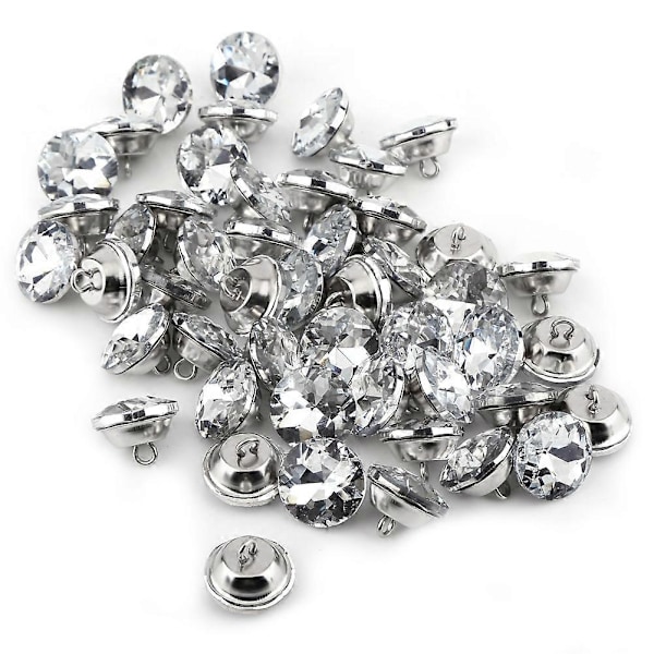 Runda Strass Kristallknappar Att Sy På Hantverksdekoration (25mm)
