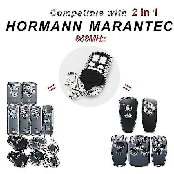 Hormann 868 Hs2 Hs4 Hse4 Hsm4 Hsm2 Marantec autotallin oven avaajan digitaalinen 302 kaukosäätimen klooni malleille D384 D382 Handsender 868mhz 5v