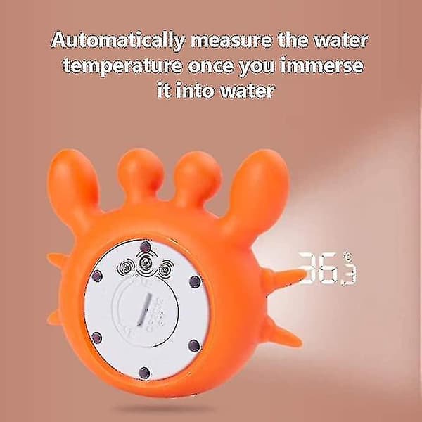 Digitalt babybadekartermometer LED-displaytermometer 100*110mm