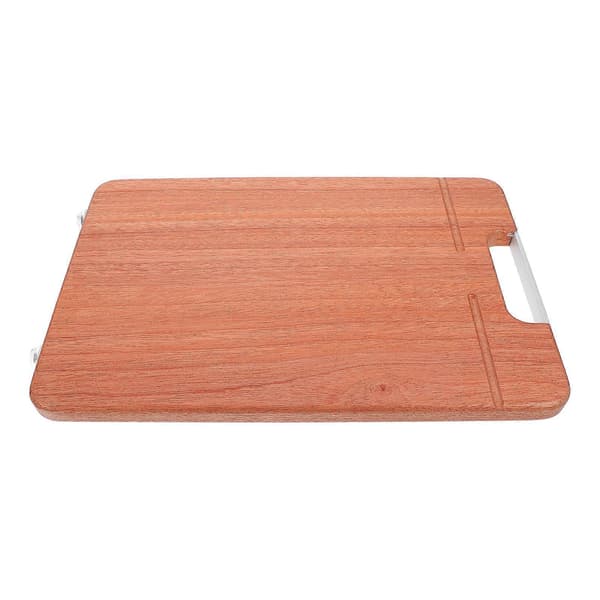 Skärbräda i trä, mjuk gummikudde, elegant design, köksaccessoarer 36x24x2cm, servering 1-pack