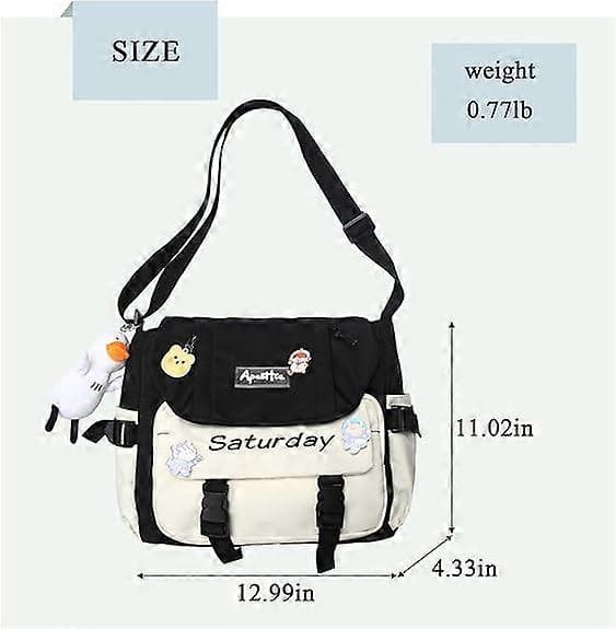 Sød Messenger Taske, Crossbody Tasker til Kvinder Kawaii Messenger Tasker Punge