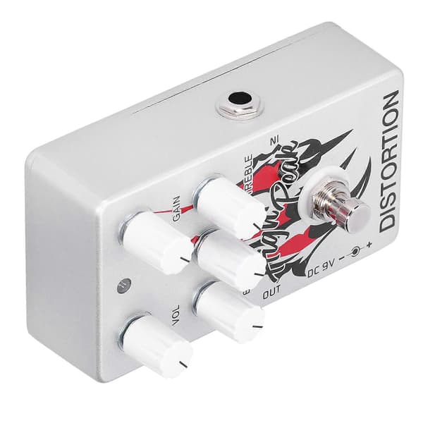 Distorpedal Elektronisk Gitar Høy Gain Effekt Effektor 9V DC Musikkinstrument Tilbehør