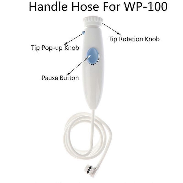 1 stk. Mundskylle Vand Slange Håndtag Udskiftningsdel Til Waterpik Wp-100 Wp-900 Shytmv