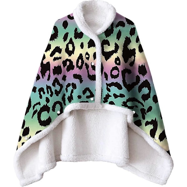 Angel Wrap Filt Mjuk Mysig Bärbar Elegant Poncho Oversized Hooded Filt Varm Cape Kappa