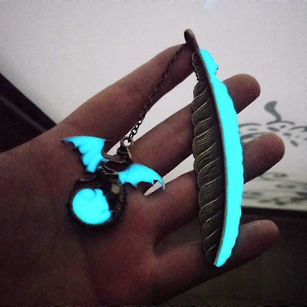 Kirjanmerkit, metalliset sulkakirjanmerkit, lahjapakkaus tytöille, pojille, lapsille (kultainen sulka)