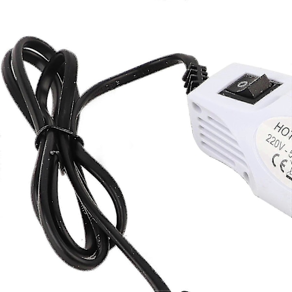 300W kuumailmapuhallin sähkötyökalu kuumailmapistooli polymeerisavi DIY-työkalu (220V EU-pistoke valkoinen) - Erinomainen