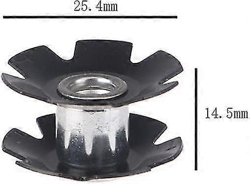 5 stk. Cykelgaffel Stjernmutter Universal Headset Stjernmutter Cykling Bjergvej til Gaffel 1-1/8\" (28,6 mm), Sort