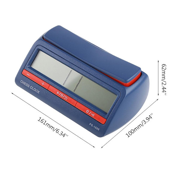 Schackklocka Multifunktionell Digital Schack Portabel Timer Brädspelstimer Basic