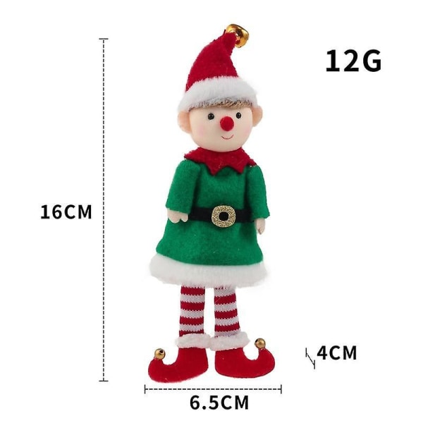 Uudenvuoden joulun tontunukke lapsille lahja joulupuiden koristelu Pehmo enkeliriipus joulukoristeet 2023 Navidad kodin sisustus YW04