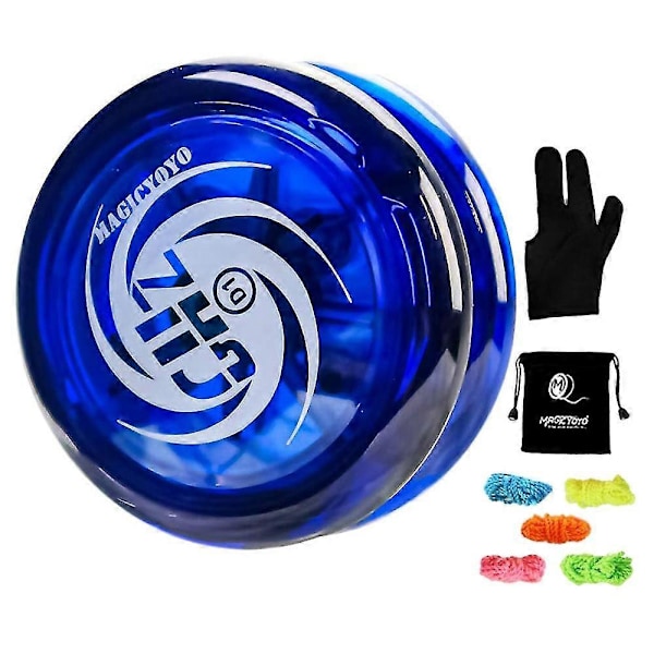 Responsiv Yoyo D1 GHZ, Professionell Yoyo Looping Yoyos för Barn Nybörjare med Yoyosnören+Handskar+Yoyoväskor