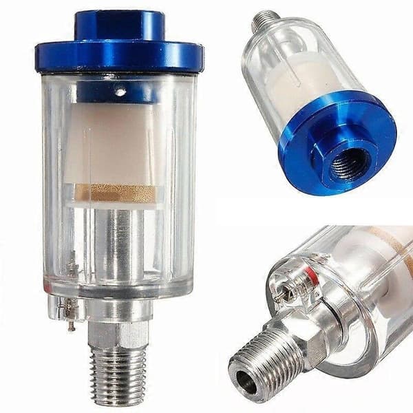 1 stk. Sprøjtepistol 1/4'' BSP Mini Inline Luftfilter Fugt Vandfælde Sæt